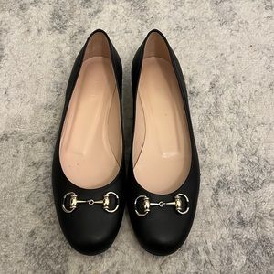 Black Gucci flats size 9.5